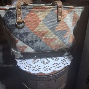 Myra Bag Multicolor Geometric Shoulder Bag
